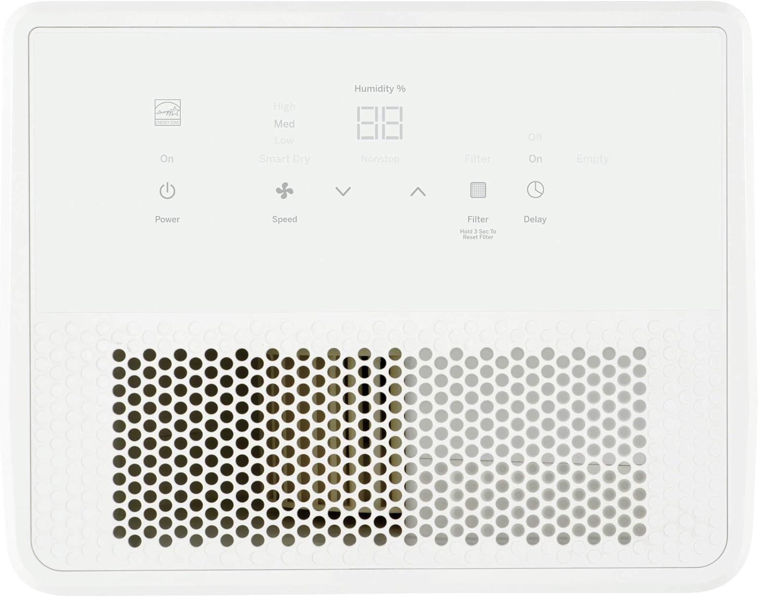 image:imageHaier 35 Pint Portable Dehumidifier Perfect for Bedroom Basement amp Garage For High Humidity or Very Damp Areas Empty Bucket Alarm Clean Filter Alert amp LED Digital Controls Energy Star White35 Pint