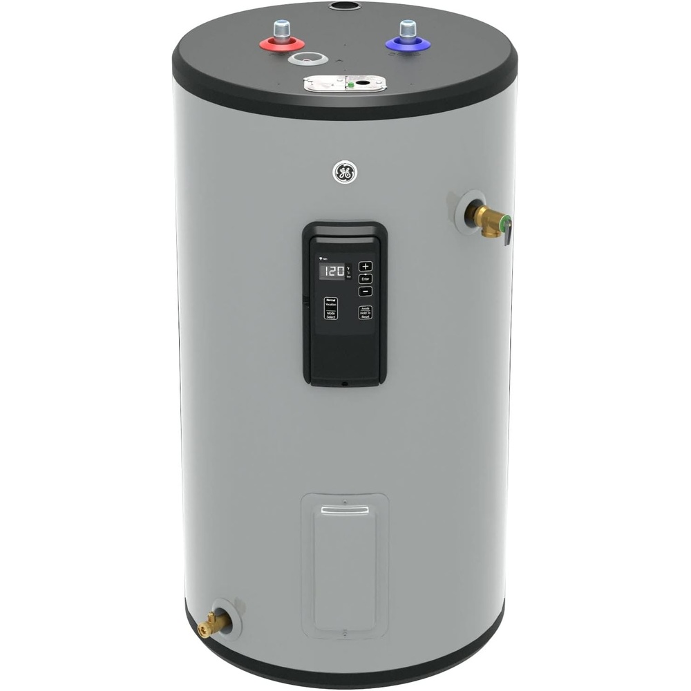 image:imageGE Appliances 30 Gallon Electric Water Heater with BuiltIn Wifi amp Digital Display 240 Volt Smart Water HeaterSmart 30 Gallon  10 Yr Warranty