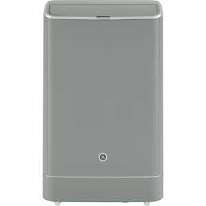 GE 10,500 BTU Portable Air Conditioner for Medium Rooms up to 450 sq ft., 3-in-1 with Dehumidify, Fan and Auto Evaporation, Dual Hose Compatible, Included Window Installation Kit, Grey