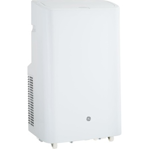 GE 5,000 BTU Portable Air Conditioner for Small Rooms up to 150 Sq Ft, Compact 3-in-1 AC Unit with Dehumidifier & Fan, No-Drain Auto Evaporation, Remote, Ez Install Kit, White(8 000 BTU)