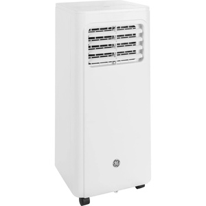 GE 8,000 BTU Portable Air Conditioner for Small Rooms up to 150 sq ft. (5,100 BTU SACC), 3-in-1 with Dehumidify, Fan and Auto Evaporation, Included Window Installation Kit(8 000 BTU)