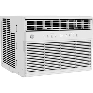 GE 8,000 BTU Smart Window Air Conditioner with Heat Pump and Inverter for Rooms up to 350 sq ft, Compact AC Window Unit with Heat, WiFi, Alexa/Google, Eco Mode, Remote, Easy Install Kit(11 000 BTU – Heat/Cool AC)
