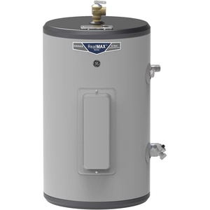 GE Appliances 10 Gallon Versatile Plug and Play Electric Water Heater with Adjustable Thermostat, Easily Installs Where You Want It, 120 Volt(10 Gallon)