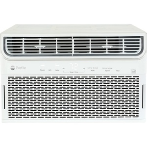 GE Profile Inverter Window Air Conditioner 13,500 BTU, WiFi Enabled, Ultra Quiet, Inverter Technology, Energy Efficient for Large Rooms, Easy Installation with Included Kit, Energy Star, White(White)
