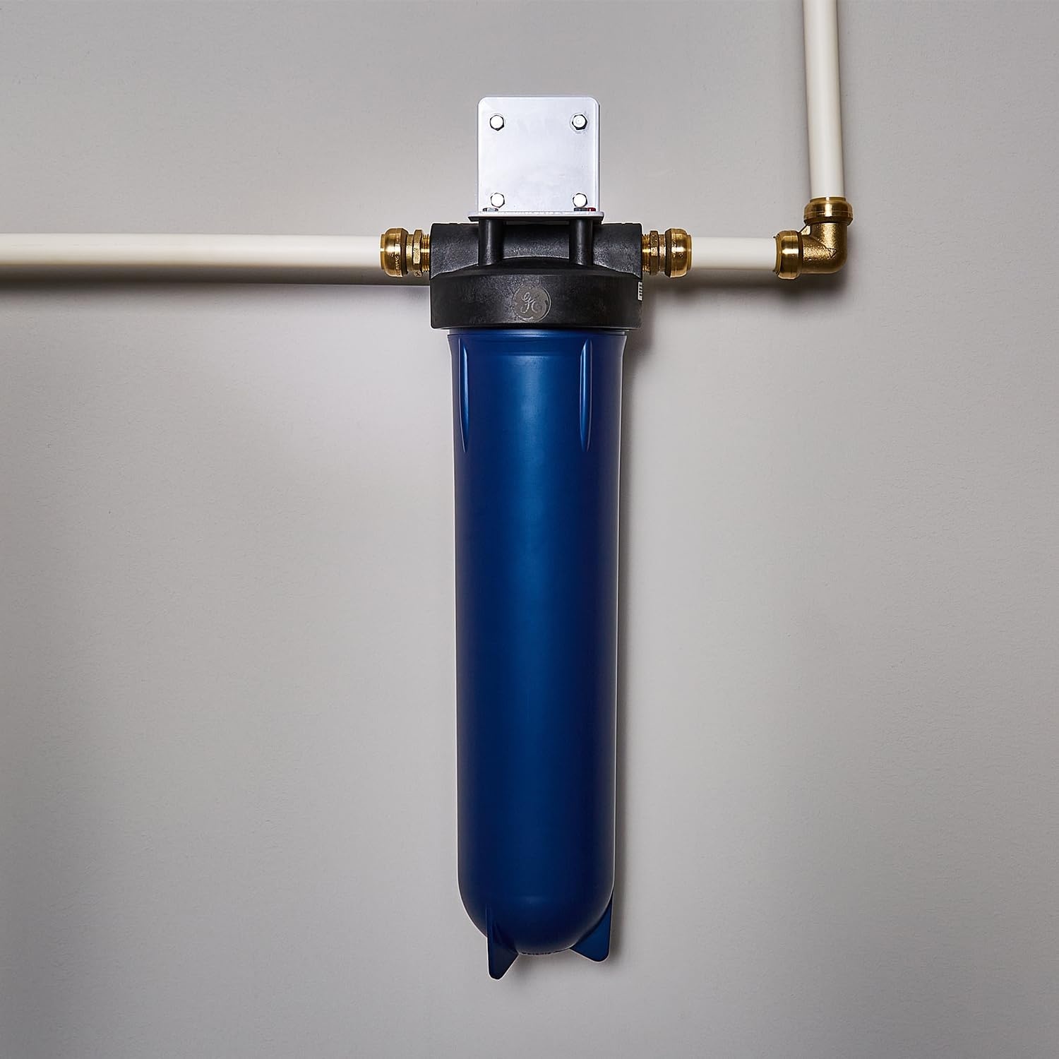 image:imageGE Heavy Duty Whole House Water Filtration System amp Filter  Reduces Sediment Rust amp More  Install Kit amp Accessories Included  GXWH60T FXWPTGXWH60T  FXWPT