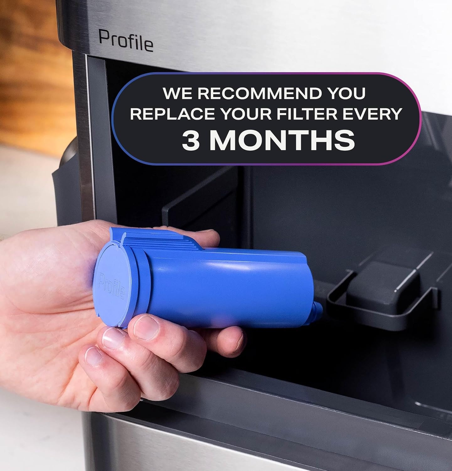 image:imageGE Profile Opal Carbon Replacement Water Filter for Opal Nugget Ice Maker  Cleans and Filters Water for Fresh Ice  Replace Every 3 Months for Best Results  Easy Install  Pack of 1Scale Inhibiting Filter