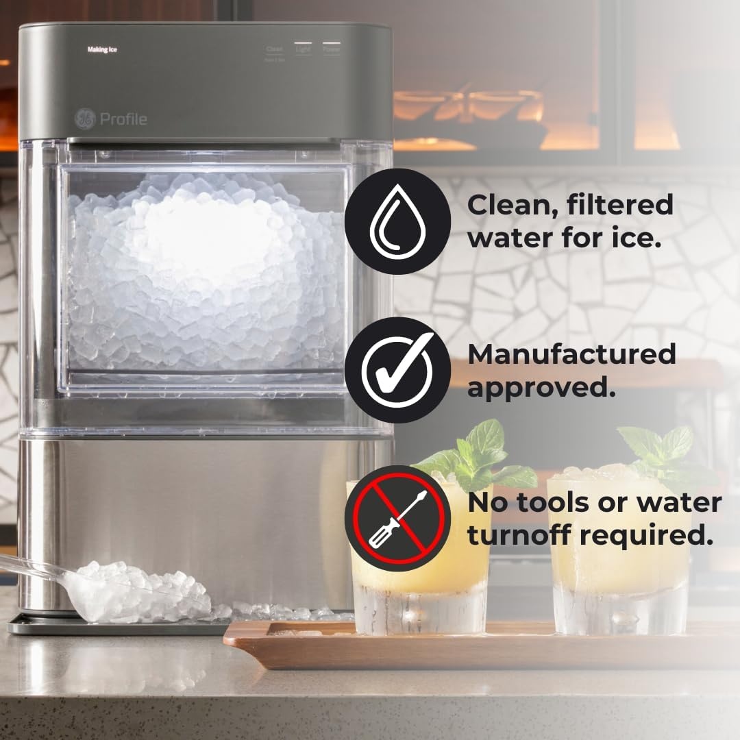 image:imageGE Profile Opal Carbon Replacement Water Filter for Opal Nugget Ice Maker  Cleans and Filters Water for Fresh Ice  Replace Every 3 Months for Best Results  Easy Install  Pack of 1NonScale Inhibiting Filter