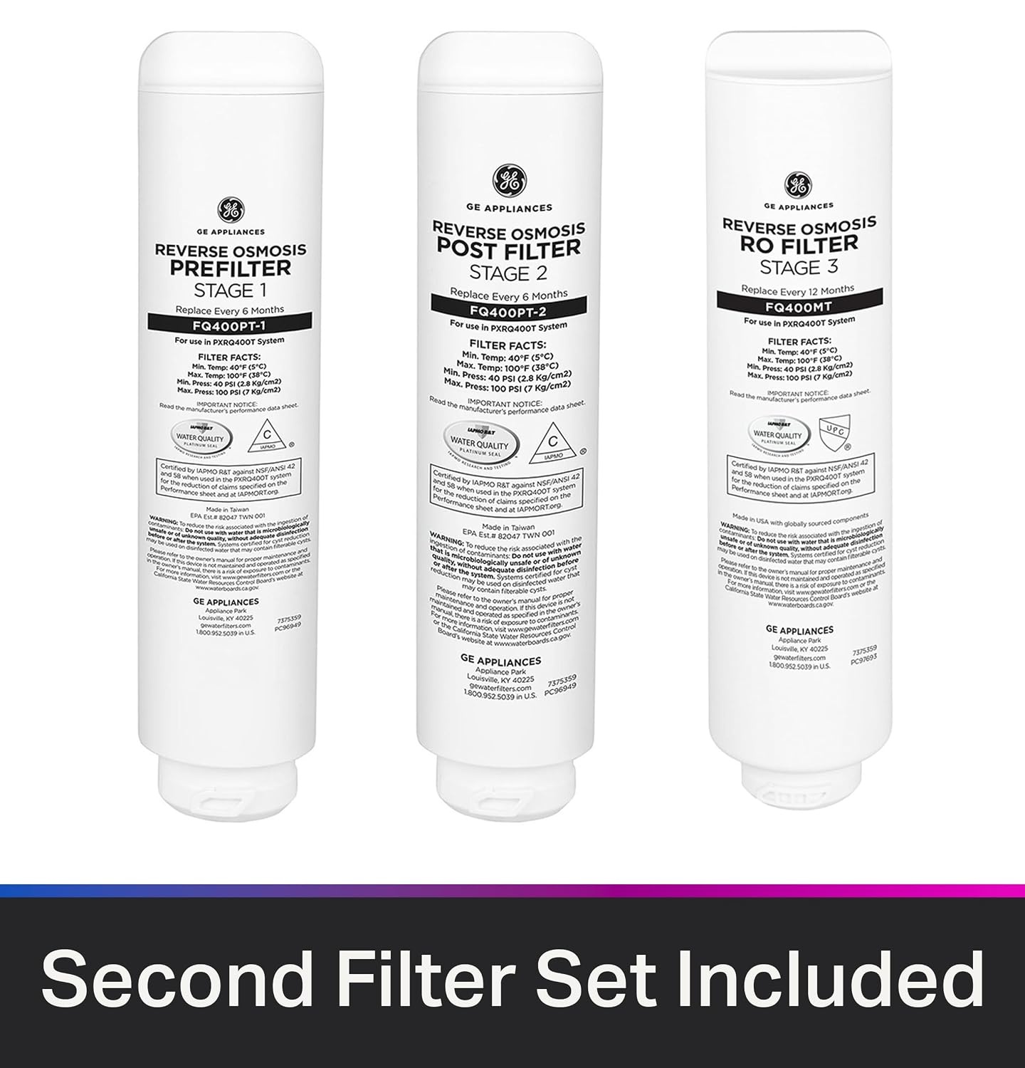 image:imageGE Profile Tankless Reverse Osmosis Under Sink Water Filtration System with Faucet amp Filters  Reduces 95 Impurities including Lead Chlorine Arsenic  PXRQ400T FQ400PT FQ400MTPXRQ400T Second Filter Set Included