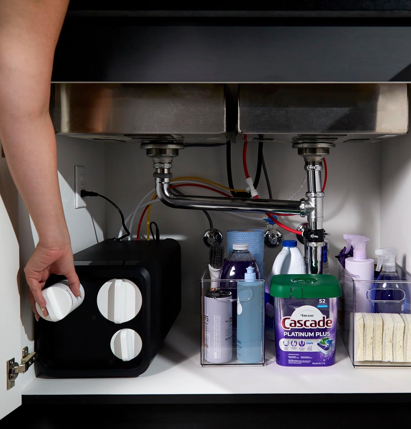 image:imageGE Profile Tankless Reverse Osmosis Under Sink Water Filtration System with Faucet amp Filters  Reduces 95 Impurities including Lead Chlorine Arsenic  PXRQ400T FQ400PT FQ400MTPXRQ400T Second Filter Set Included