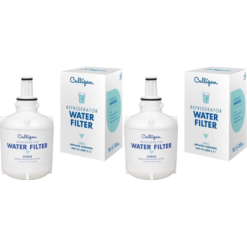 image:imageCulligan CUSCU Refrigerator Water Filter  Replacement for Samsung Water Filter HAFCU1  Replace Every 6 Months  Pack of 1Pack of 2