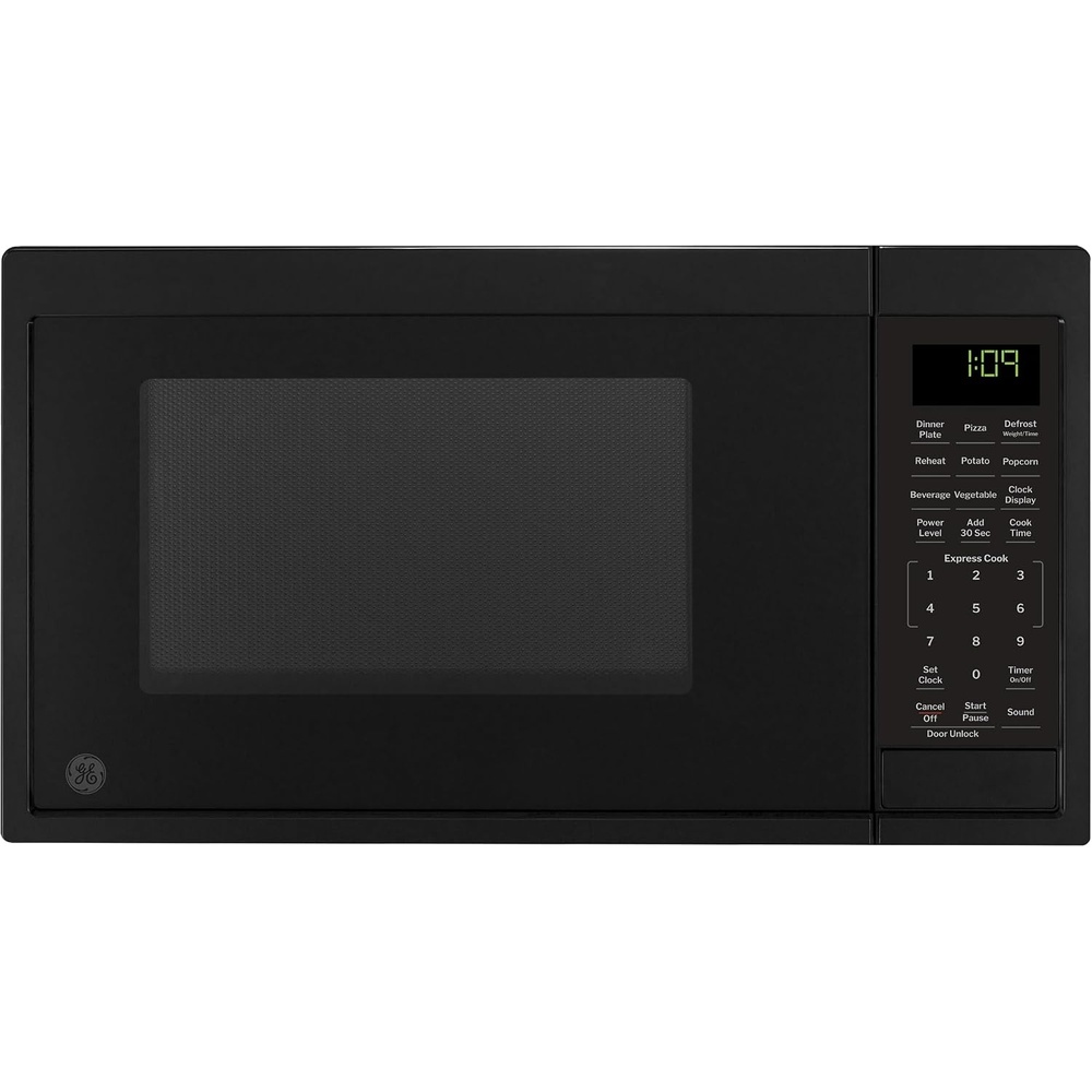 image:imageGE Countertop Microwave Oven 900 Watt 09 Cu Ft Black GCST09N1WBB  7 Convenience Cook Settings OneTouch Controls Child Lock Technology Glass Turntable for Kitchen Dorm Office ApartmentBlack