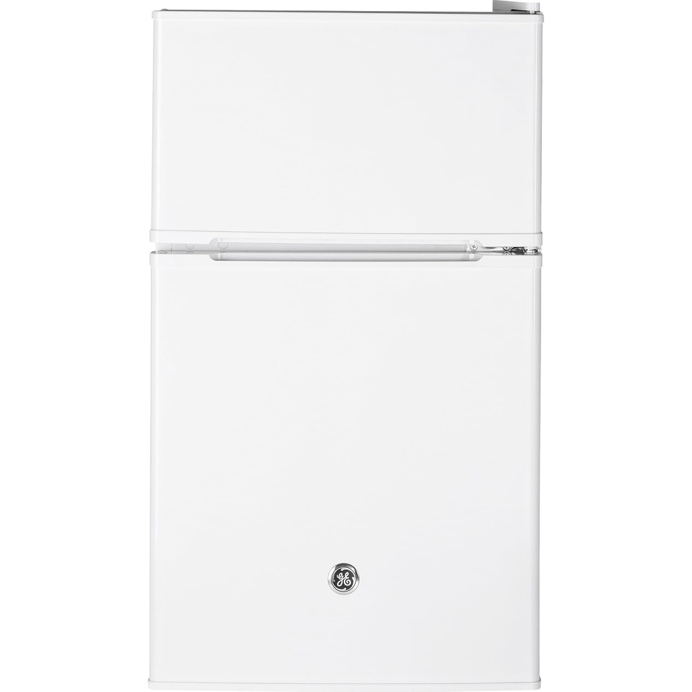 image:imageGE DoubleDoor Mini Fridge Freestanding Compact Refrigerator with Freezer 31 Cu Ft Black GDE03GGKBBWhite