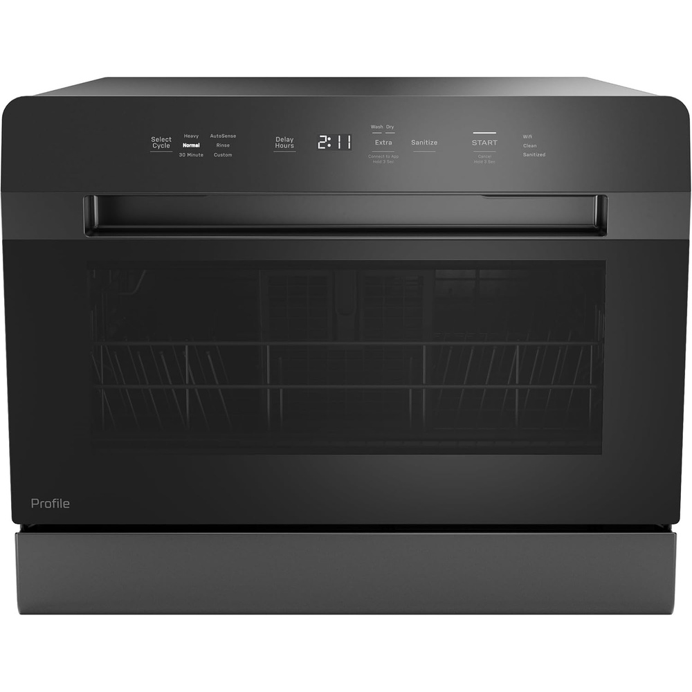 image:imageGE Profile Countertop Dishwasher Energy Star 6 place settings 6 wash cycles WiFi Connected with BuiltIn Capabilities