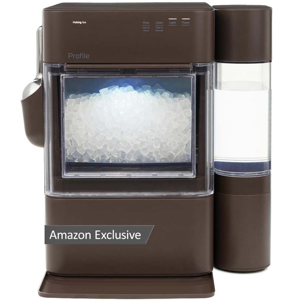 image:imageGE Profile Opal Ultra Countertop Nugget Ice Maker 1 Gal XL Side Tank Amazon Exclusive 38 lbsDay Pebble Pellet Crushed Ice Machine WiFi Chocolate QuartzChocolate Quartz