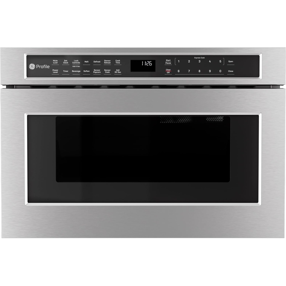 image:imageGE Profile PWL1126SWSS 12 Cu Ft Microwave Drawer 1000W Sensor Cooking EasyGlide Drawer Touch Controls Stainless SteelStainless Steel