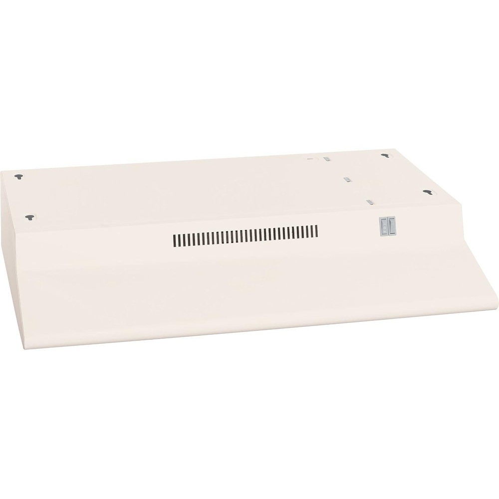 image:imageGE Under Cabinet Range Hood  30Inch Kitchen Exhaust Fan with 2 Speeds Cooktop Lighting amp Included Filter  Kitchen Essentials  Top or Rear Exhaust Capability  NonVented  170 CFM  WhiteBisque