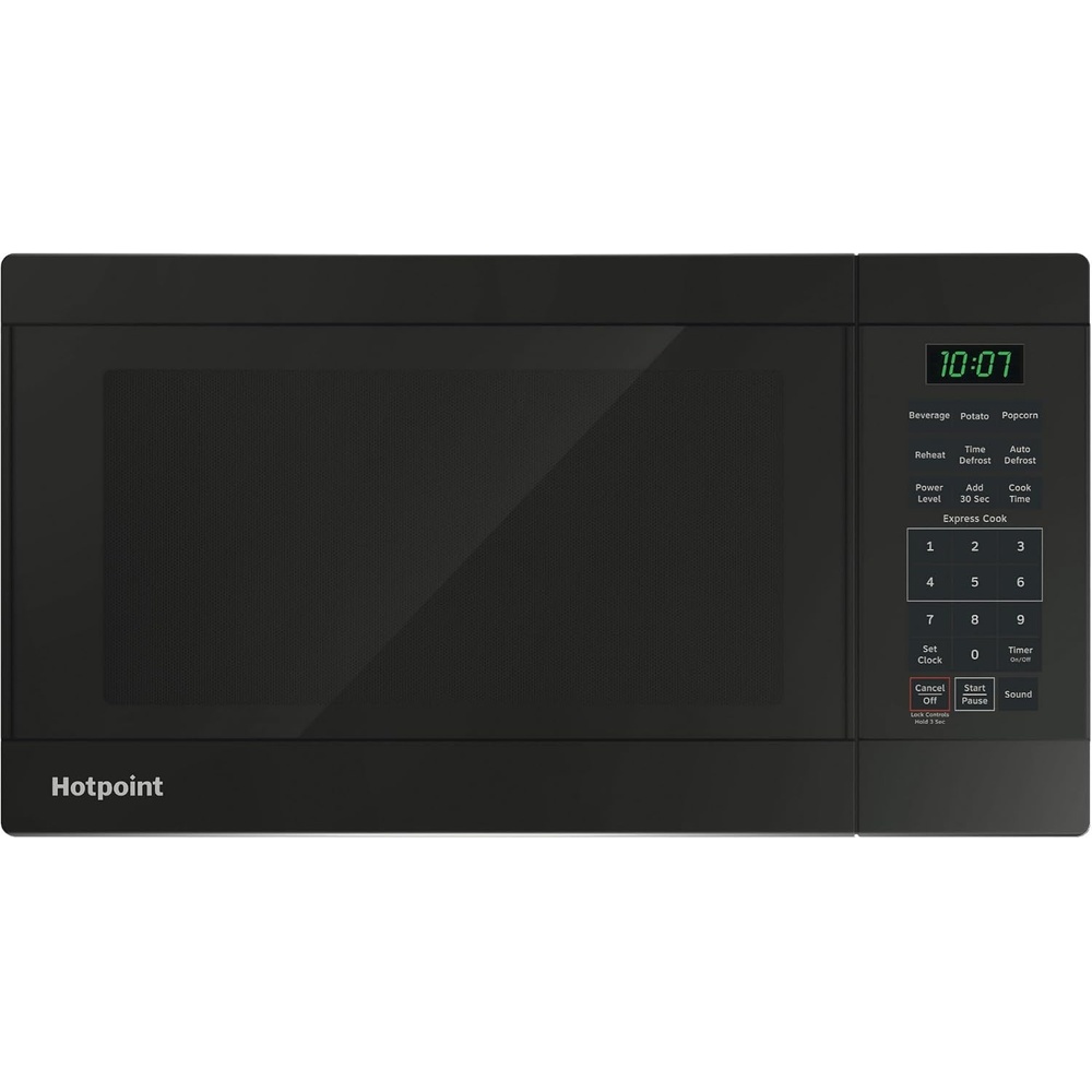 image:imageHotpoint RES1072DTWW 07 Cu Ft Capacity Countertop Microwave Oven WhiteBlack