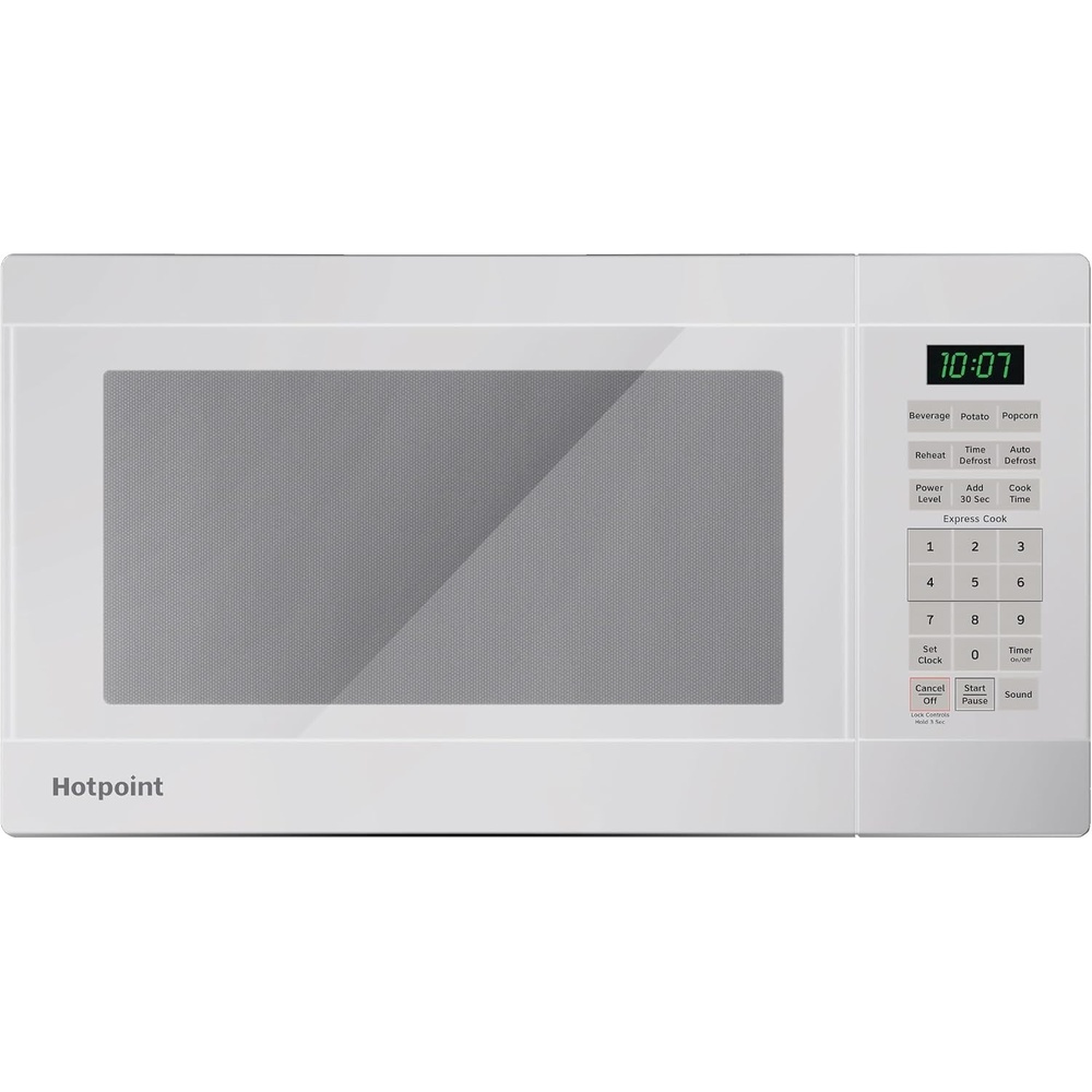 image:imageHotpoint RES1072DTWW 07 Cu Ft Capacity Countertop Microwave Oven WhiteWhite