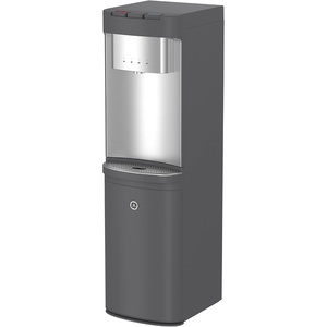GE Bottom-Loading Tri-Temperature Water Dispenser | 5 Gallon Water Cooler for Home or Office | 3 Temperature Settings | Taller 13″ Dispenser Height | No Lift Bottom Loading | LED Light | Charcoal