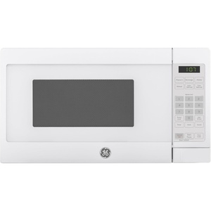 GE Countertop Microwave, 700 Watt 0.7 Cu. Ft., Stainless Steel, GCHK07N1WSS | 4 Convenience Cook Settings, One-Touch Controls, Child Lock Technology, Glass Turntable, for Kitchen, Dorm, Office, Apartment(White)