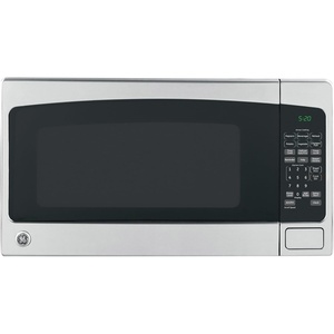 GE Countertop Microwave Oven,1, 200-watt Capacity, 2.0 Cubic Ft., 8 Auto Setting Cooking Settings, Child-Lock Technology, Kitchen Essentials for the Countertop, Dorm Room or Apartment, Stainless Steel(Stainless Steel)