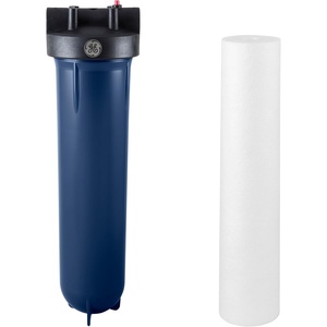 GE Heavy Duty Whole House Water Filtration System & Filter | Reduces Sediment, Rust & More | Install Kit & Accessories Included | GXWH60T, FXWPT(GXWH60T + FXWPT)