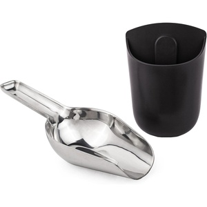 GE Profile Opal Stainless Steel Scoop, Ergonomic Grip, Dishwasher Safe, Works with Opal 2.0 Nugget Ice Maker(Matte Black)