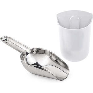 GE Profile Opal Stainless Steel Scoop, Ergonomic Grip, Dishwasher Safe, Works with Opal 2.0 Nugget Ice Maker(Matte White)