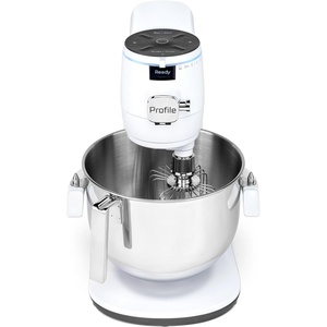 GE Profile Smart Stand Mixer w/Built-In Smart Scale & Auto Sense Technology, 7qt Stainless Steel Bowl, 11 Speed l Dough Hook, Beater, 11-wire whip l works w/Amazon Alexa & Google Home l Stone White(Stone White)