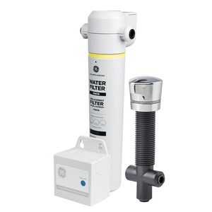 GE Single Stage Under Sink Water Filter System, Water Filtration System Reduces Impurities in Water, Easy Install, No Plumbing Required, Replace Filter (FQK1K) Every 6 Months, GXK185KBL(1 Count (Pack of 1))