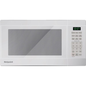 Hotpoint RES1072DTWW 0.7 Cu. Ft. Capacity Countertop Microwave Oven, White(White)