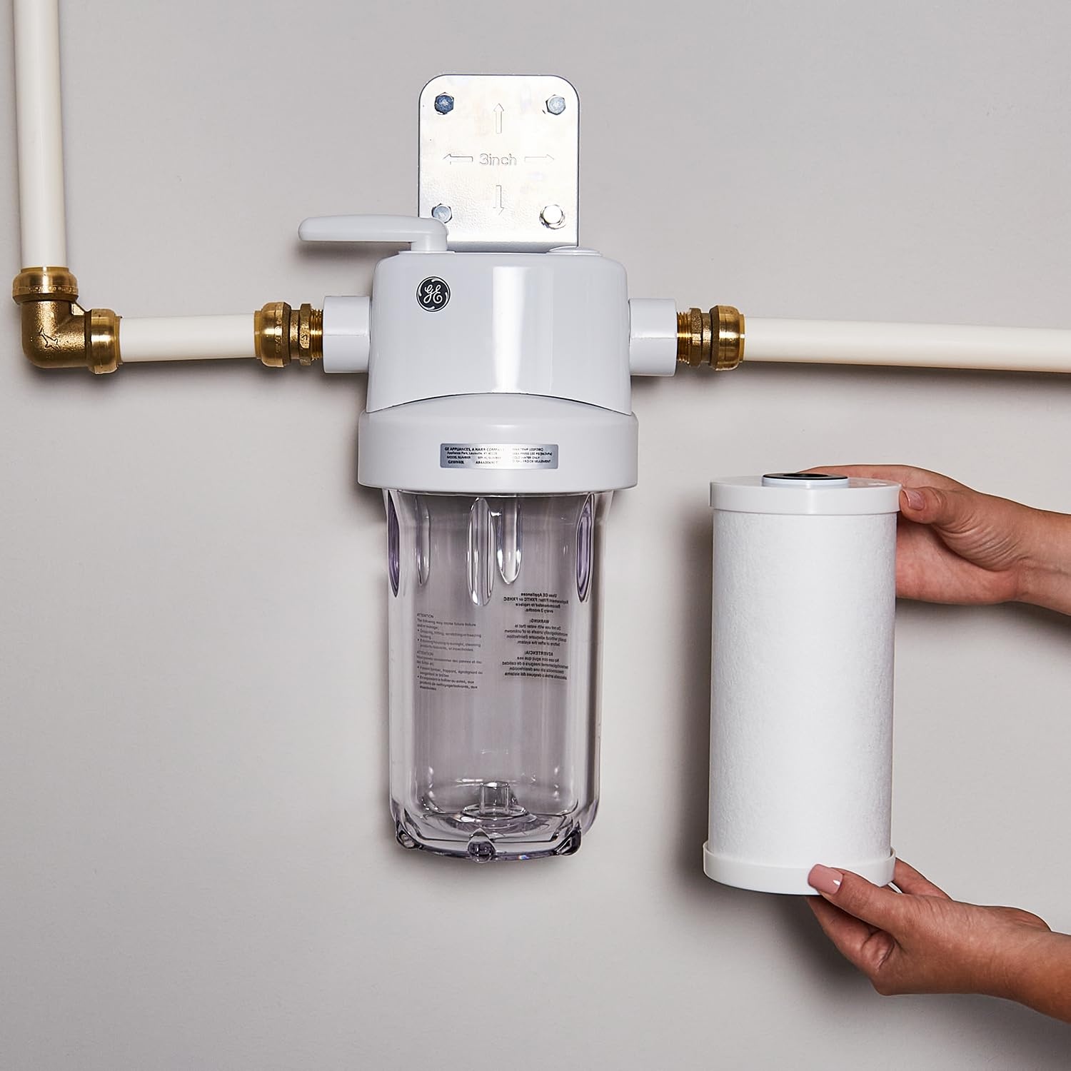 image:imageGE FXHSC Whole House Water Filter Replacement for Water Filtration System NSF Certified Reduces Sediment Rust amp Other Impurities from Water Replace Every 3 Months for Best Results 1 Filter1 Count Pack of 1