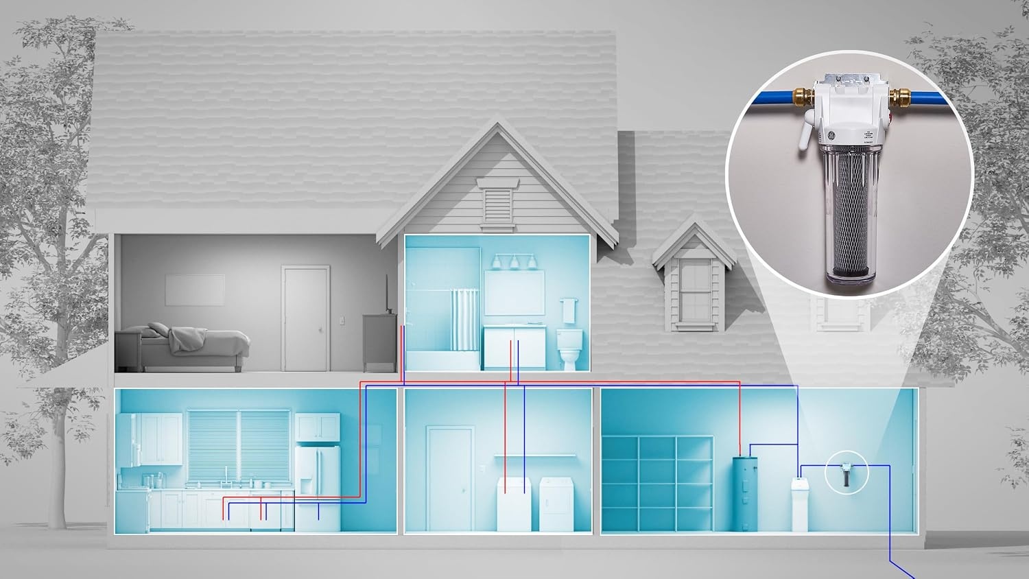 image:imageGE FXUSC Whole House Water Filter Replacement for Water Filtration System NSF Certified Reduces Sediment Rust amp Other Impurities from Water Replace Every 3 Months for Best Results 2 Filters1 Count Pack of 1