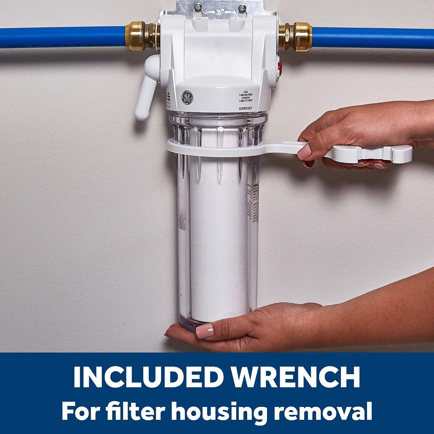 image:imageGE FXUSC Whole House Water Filter Replacement for Water Filtration System NSF Certified Reduces Sediment Rust amp Other Impurities from Water Replace Every 3 Months for Best Results 2 Filters1 Count Pack of 1
