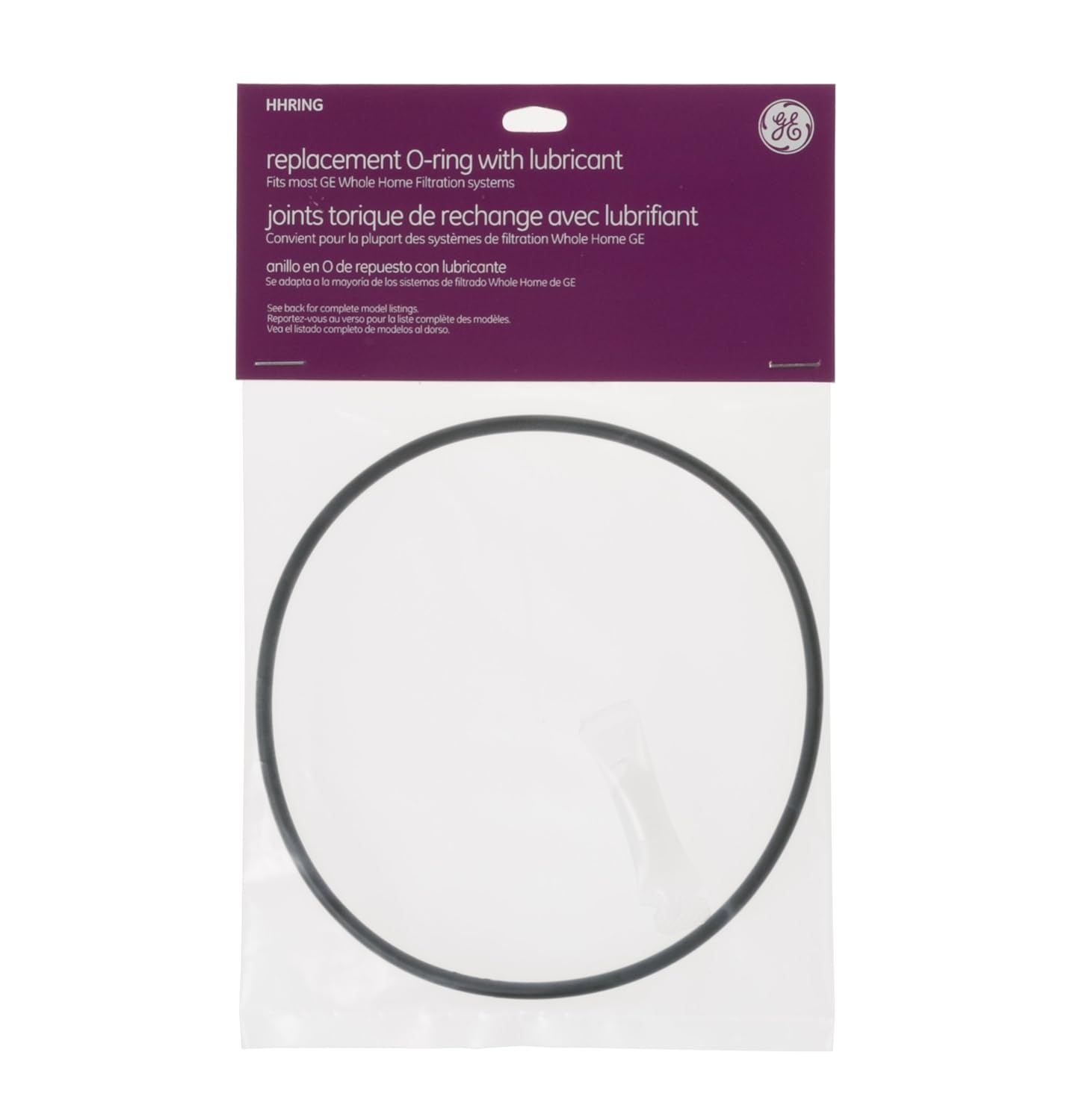 image:imageGE Replacement ORing for atHome Water Filtration System  Prevents Liquid from Leaking from Sink amp Water Filter System  Includes 1 Ring and 1 Tube of Silicone Lubricant  BlackPack of 1