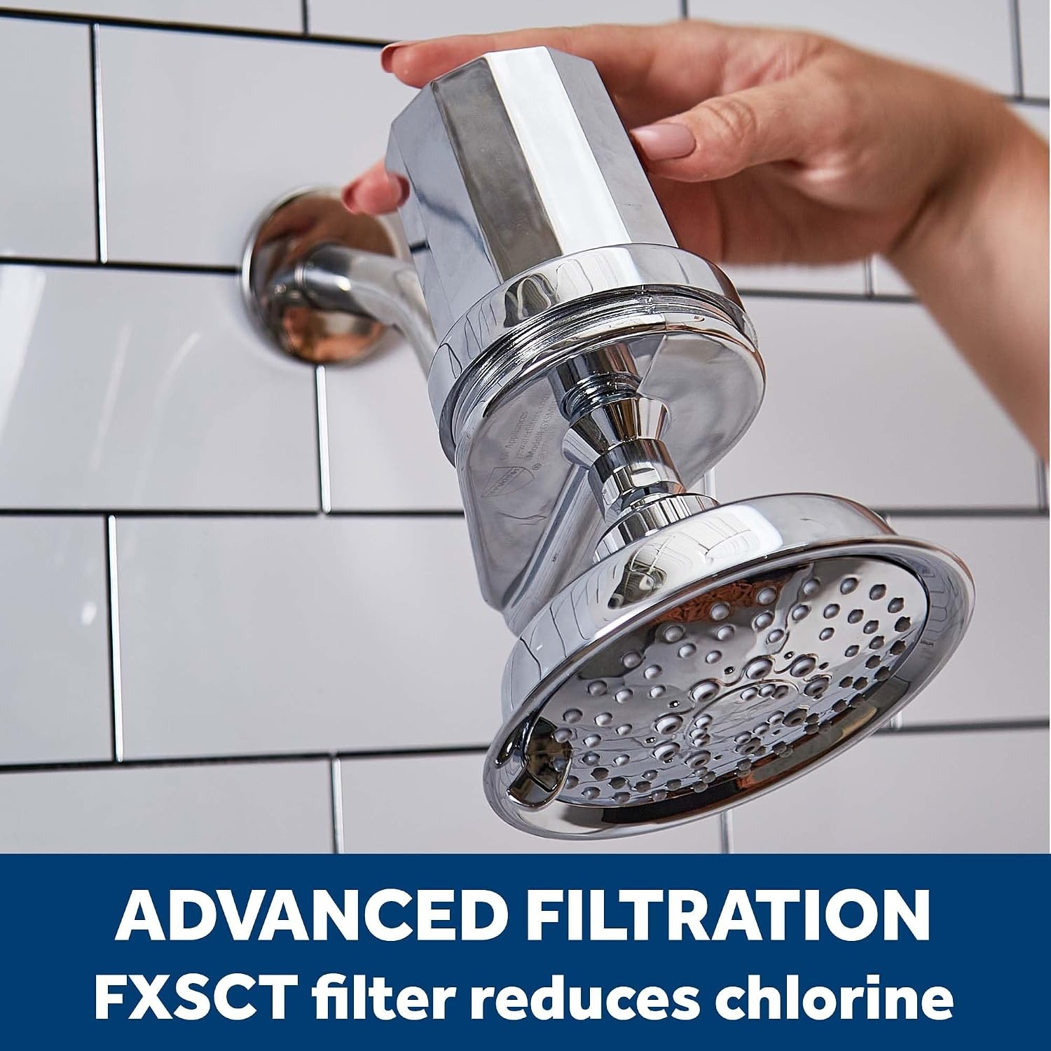 image:imageGE Shower Replacement Filter Removes Chlorine Fits GXSM01TBL Filtration System Replace Every 6 Months FXSCT1 count  pack of 1