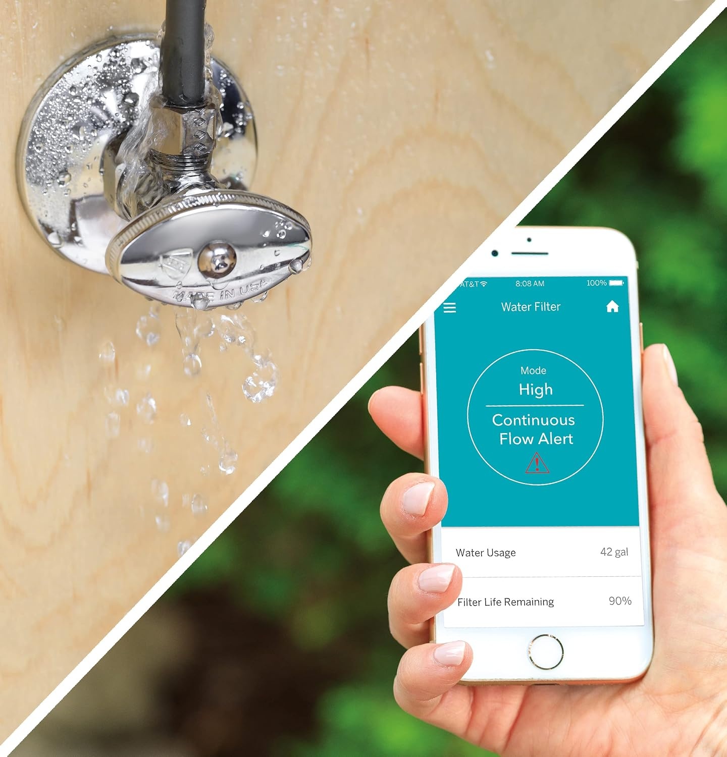 image:imageGE Smart Whole House Leak Detection Water Filtration System  Reduces Sediment Rust amp More  Install Kit Included  Filter Not Included  Replace Filter FTHPM FTHTM FTHLM Every 3 Months  GXWH70M