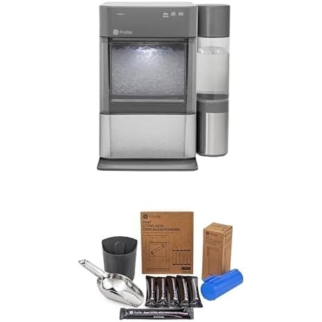 image:imageBundle of GE Profile Opal 20 XL w 1 Gallon Tank wWiFi Stainless Steel  Opal Upgrade Kit Includes Stainless Steel Scoop  Magnetic Holder Scale Inhibiting Filter Descaling 6 Pack Powder Kit
