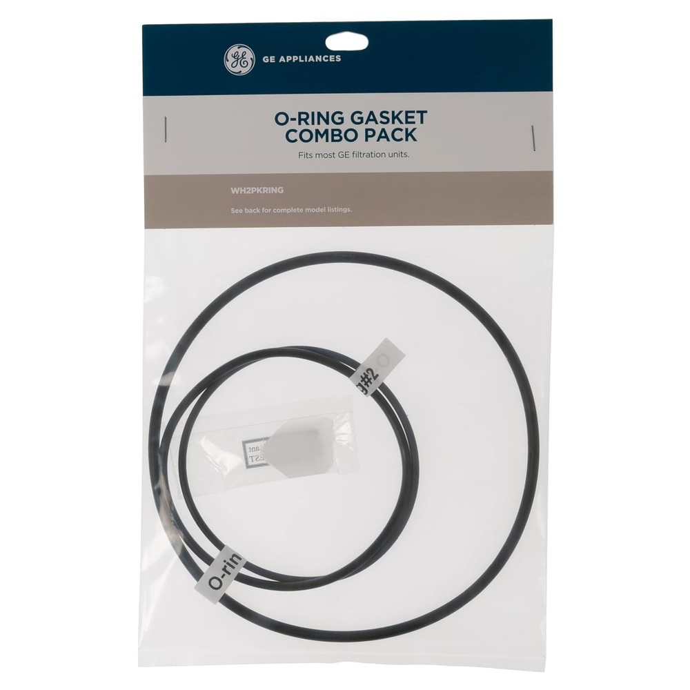 image:imageGE Replacement ORing for atHome Water Filtration System  Prevents Liquid from Leaking from Sink amp Water Filter System  Includes 1 Ring and 1 Tube of Silicone Lubricant  Black2 count  pack of 2