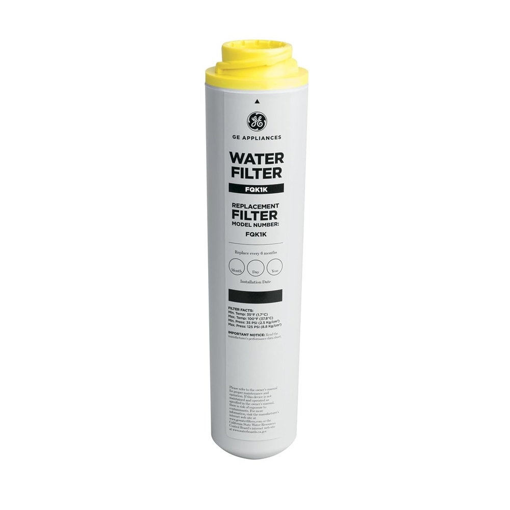 image:imageGE Under Sink Water Filter Replacement Reduces Sediment Rust amp Other Impurities from Water Easy Install Fits GXRLQK Filtration System Replace Every 6 Months FQK1K1 Count Pack of 1