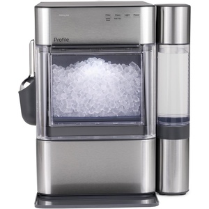 GE Profile Opal 2.0 Ultra Nugget Ice Maker with .75 Gallon Side Tank and Scale Inhibiting Filter, Scoop Included, 38 lbs in 24 Hours, Pellet Ice Machine with WiFi & Smart Connected, Stainless Steel(Stainless Steel)
