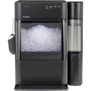 GE Profile Opal 2.0 Ultra Nugget Ice Maker with .75 Gallon Side Tank and Scale Inhibiting Filter, Scoop Included, 38 lbs in 24 Hours, Pellet Ice Machine with WiFi & Smart Connected, Stainless Steel(Black)