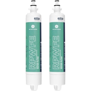 GE RPWFE Refrigerator Water Filter, Genuine Replacement Filter, Certified to Reduce Lead, Sulfur, and 50+ Other Impurities, Replace Every 6 Months for Best Results, Pack of 1(Pack of 2)